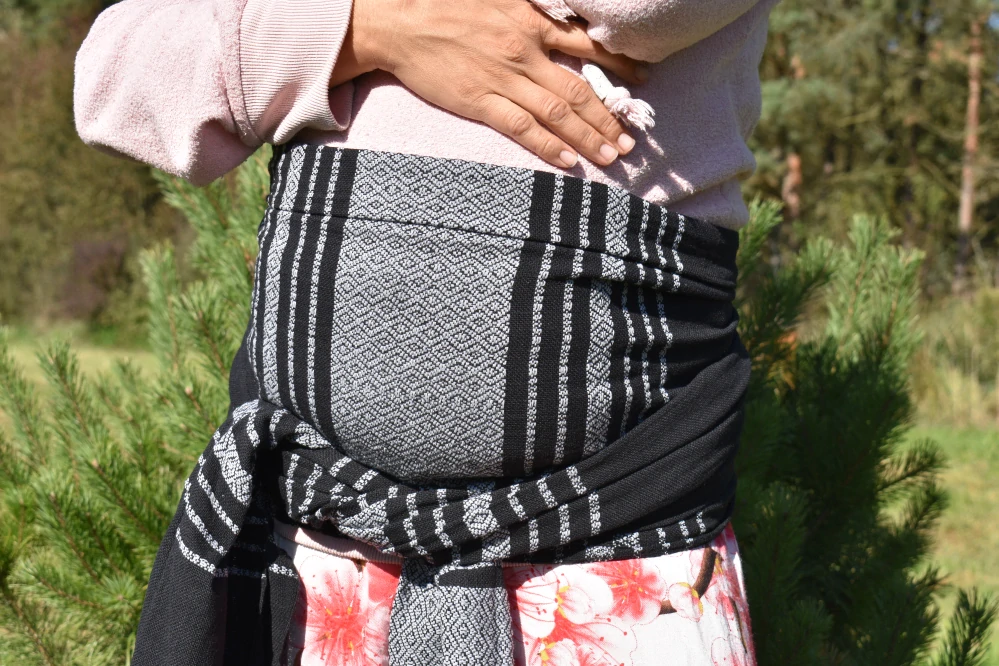 MEXICKÉ Rebozo - Černá Gabriela 300 x 70cm