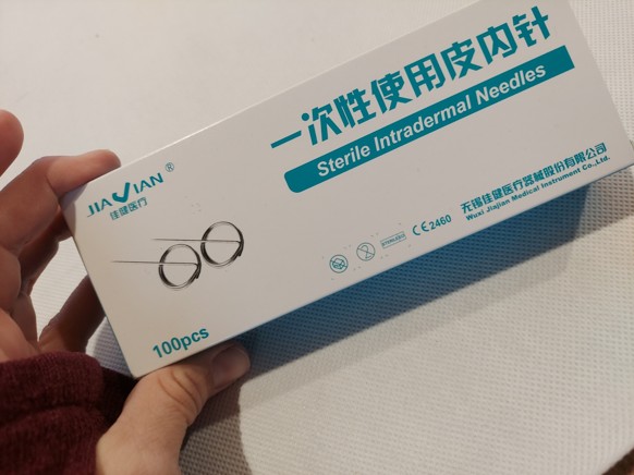 Intradermální Akupunkturní Jehly -  0,16mm x 5mm