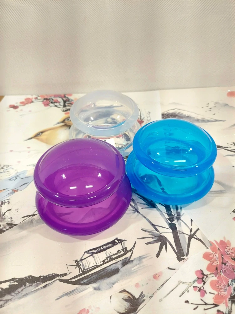 Masážní Baňka XL - Silikonová / Modrá