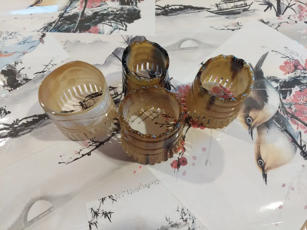 GUASHA - Velký kulatý hřeben / Světlý