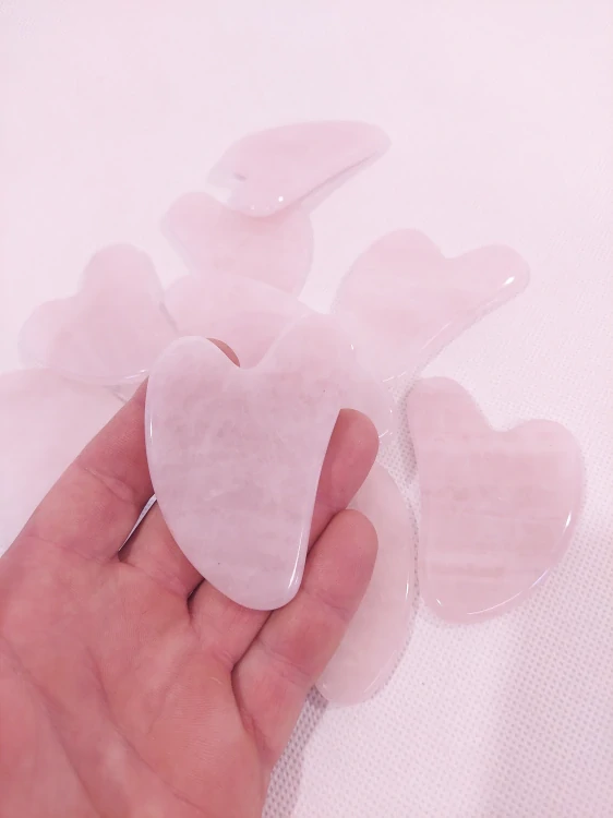 GUASHA - Kamenná obličejová Růžová