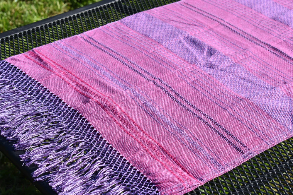 MEXICKÉ Rebozo - Fialová Beatrice 340 x 60cm