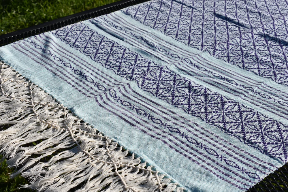 MEXICKÉ Rebozo - Modrá Sandra 330 x 73cm