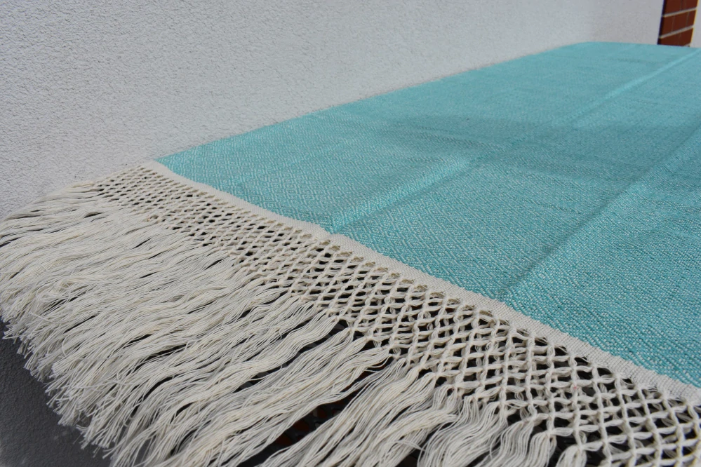 MEXICKÉ Rebozo - Tyrkysová Mariana 340 x 60cm