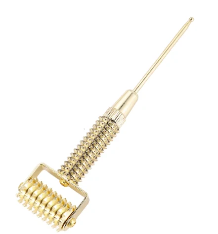 Diagnostická tyčinka / Akupunkturní Pátradlo 2 - 12cm s Válečkem a Pružinou, Kov