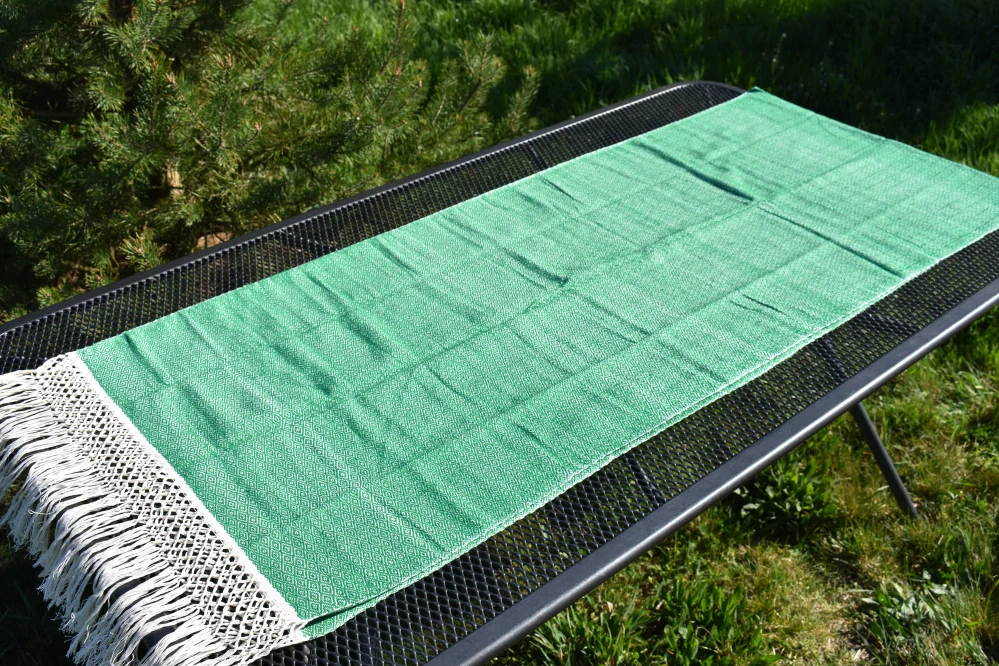 MEXICKÉ Rebozo - Zelená Guadalupe 340 x 60cm