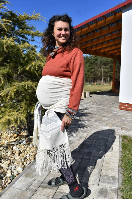 MEXICKÉ Rebozo - Světlá Erica II 345 x 60cm