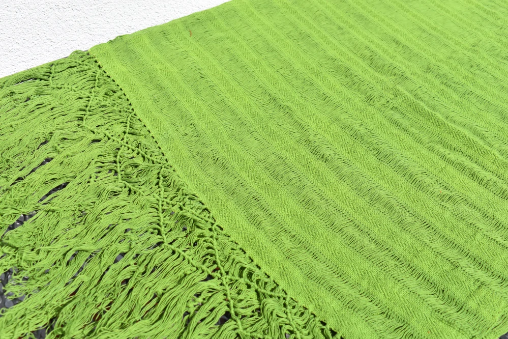 MEXICKÉ Rebozo - Zelená Jacinta 310 x 60cm