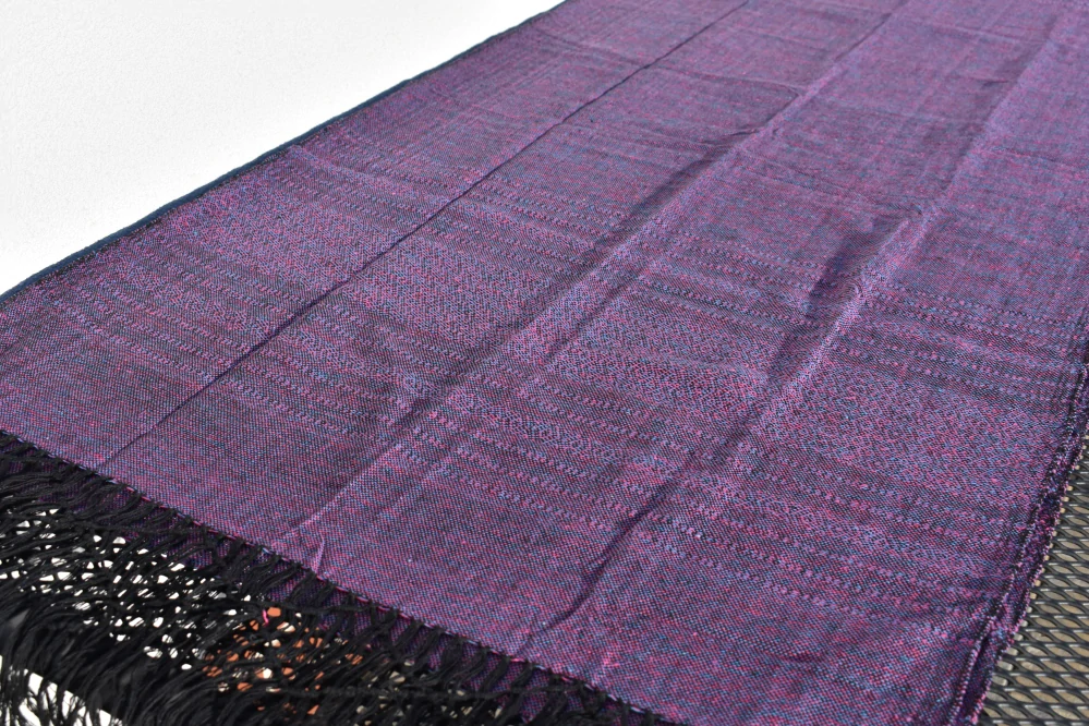 MEXICKÉ Rebozo - Tmavě Fialová Manuela 310 x 70cm