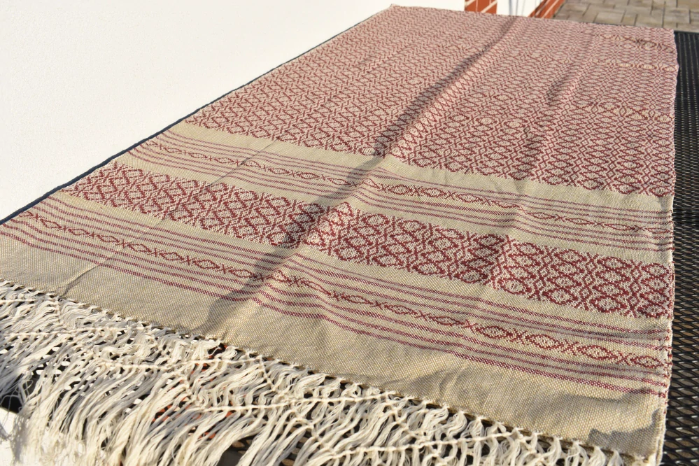 MEXICKÉ Rebozo - Fialovo/Šedá Brenda 330 x 75