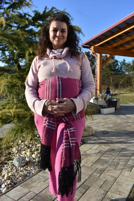 MEXICKÉ Rebozo - Tmavě Růžová Brenda 330 x 65cm