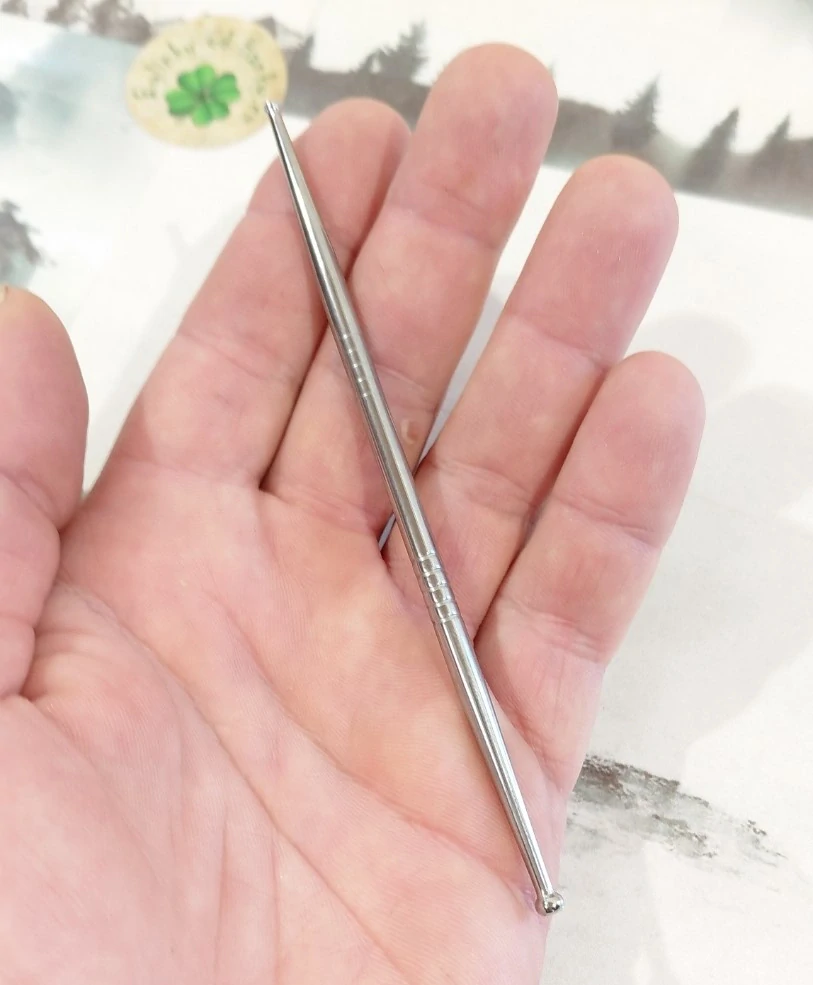 Diagnostická tyčinka / Akupunkturní pátradlo - 13cm, kov