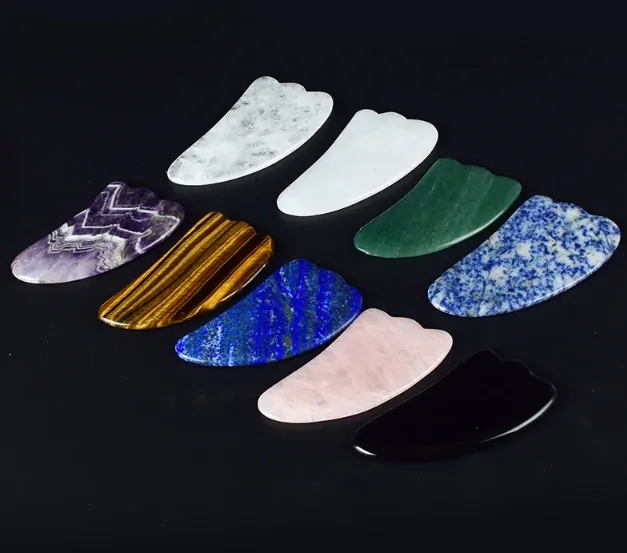 GUASHA - V dárkovém balení - Kamenná / Zelená