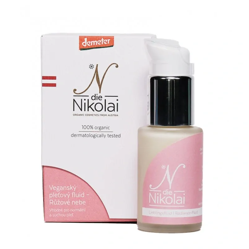 Die NIKOLAI - Biodynamický pleťový fluid Růžové Nebe - 30 ml