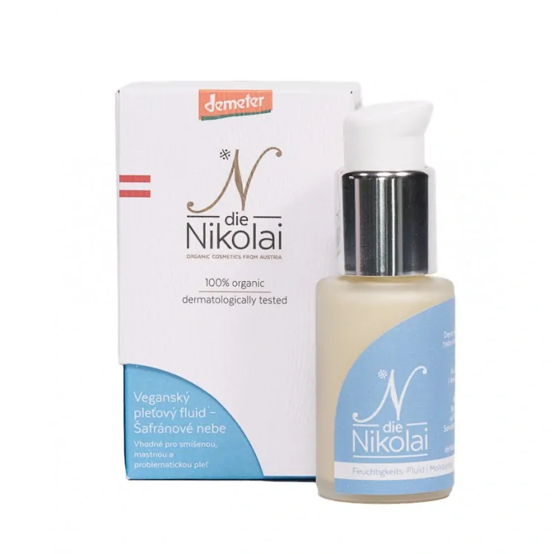 Die NIKOLAI - Biodynamický pleťový fluid Šafránové Nebe - 30 ml