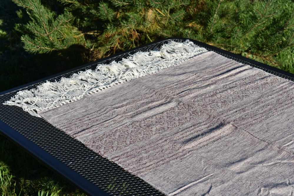 MEXICKÉ Rebozo - Tmavě Fialová Juana 330 x 70cm