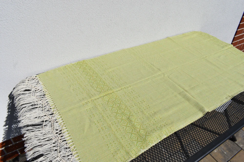 MEXICKÉ Rebozo - Limetková Viktoria 320 x 70cm