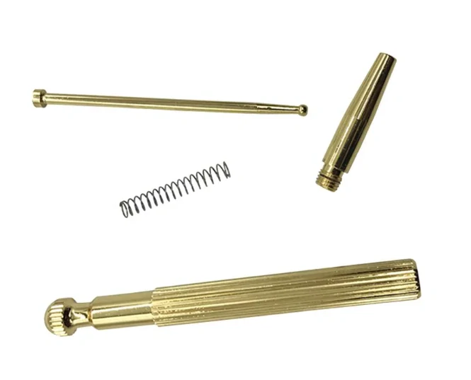 Diagnostická tyčinka / Akupunkturní pátradlo - 13cm s pružinou, kov