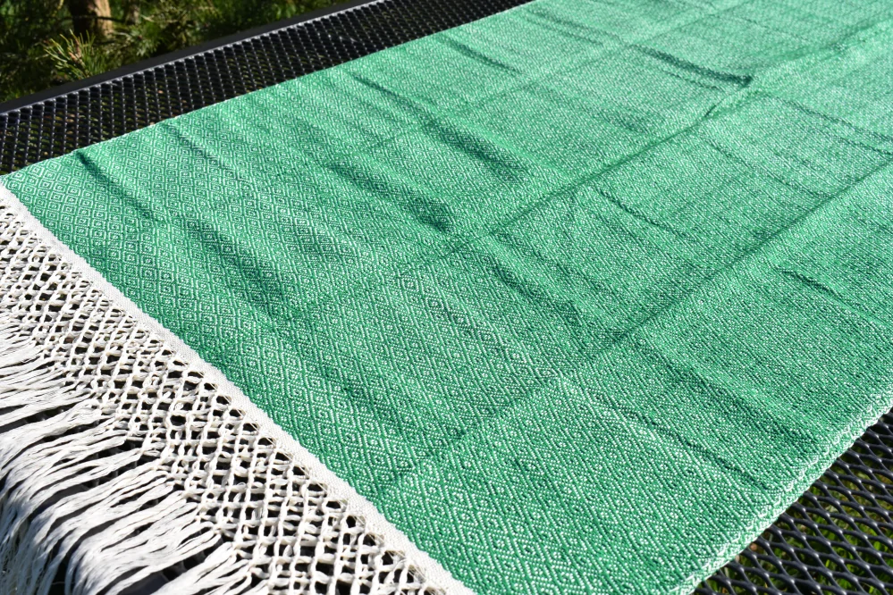 MEXICKÉ Rebozo - Zelená Guadalupe 340 x 60cm