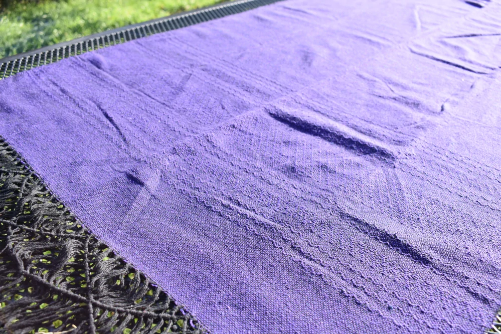 MEXICKÉ Rebozo - Fialová Esmeralda 340 x 73cm