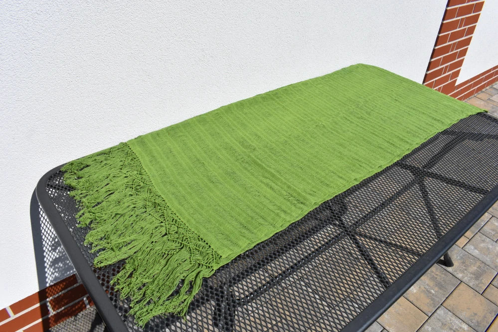 MEXICKÉ Rebozo - Zelená Jacinta 310 x 60cm