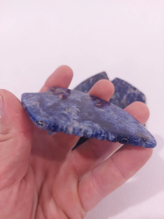 GUASHA - Modrý Aventurin s Ozubením