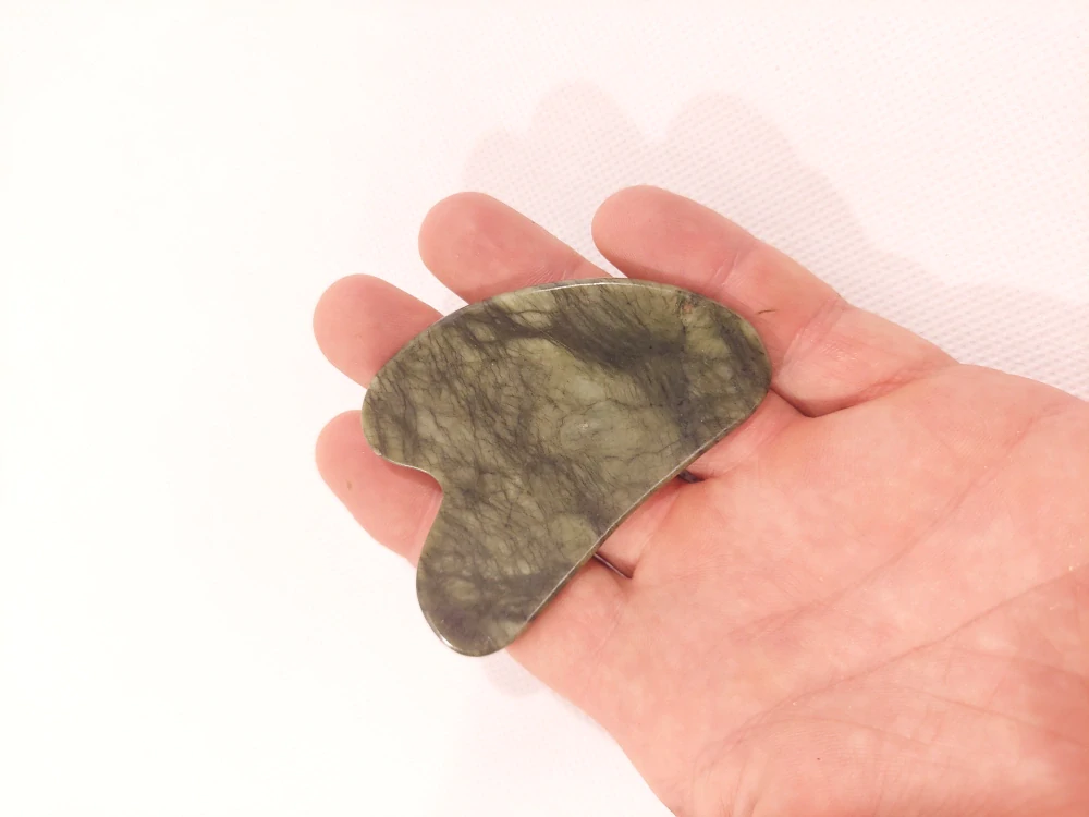 GUASHA - Zelená masážní destička 8cm