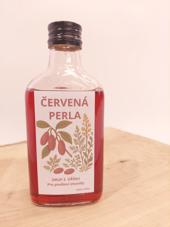 BYLINKYODHANKY - Červená Perla - Sirup z Dřínu Obecného Pro posílení imunity - 200ml