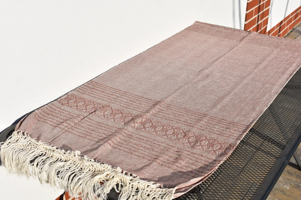 MEXICKÉ Rebozo - Hnědá Renata 320 x 70cm