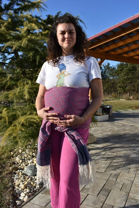 MEXICKÉ Rebozo - Růžová Emilia 330 x 65cm