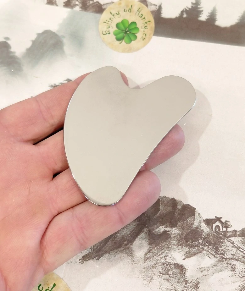 GUASHA - Tenká Kovová Leštěná Slza