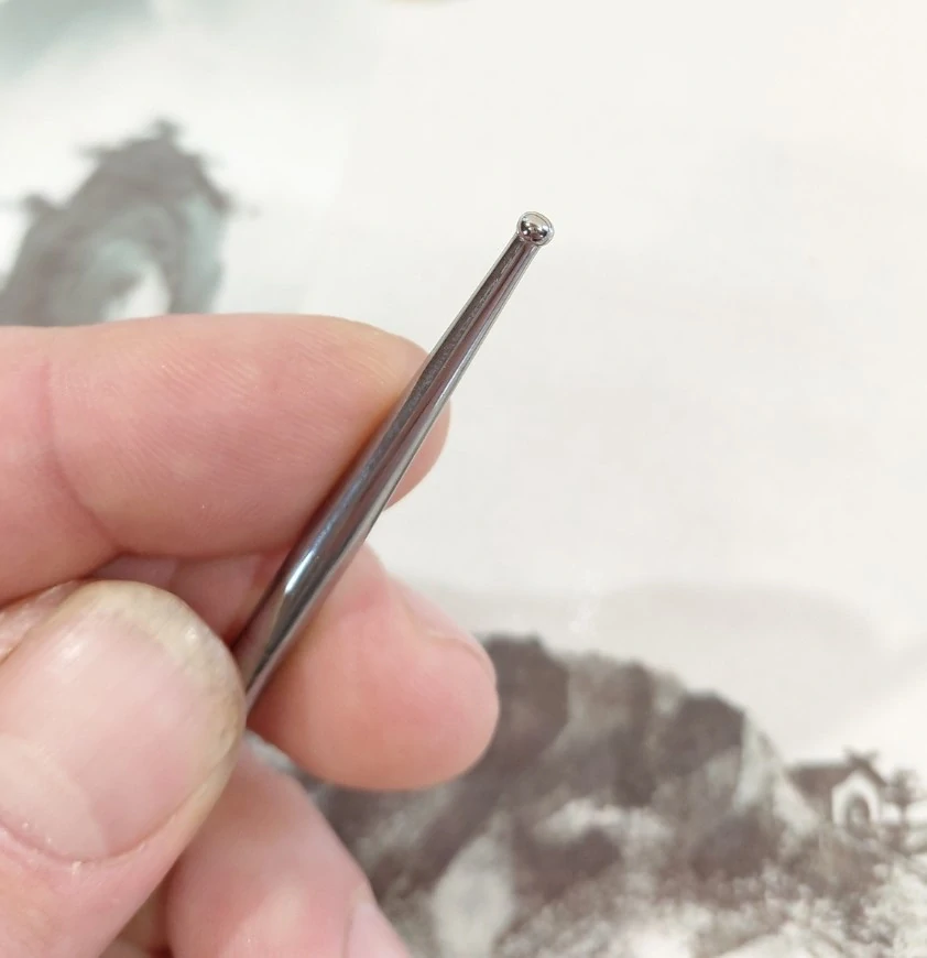 Diagnostická tyčinka / Akupunkturní pátradlo - 13cm, kov