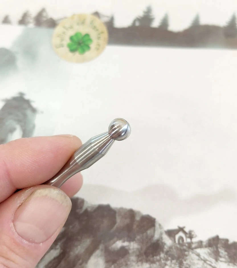 Diagnostická tyčinka / Akupunkturní pátradlo ERGO - 13cm, kov
