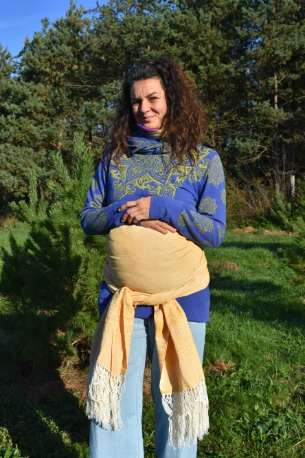 MEXICKÉ Rebozo - Medová Daniela 340 x 60cm