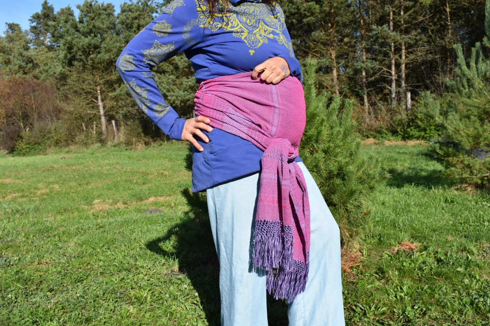 MEXICKÉ Rebozo - Fialová Beatrice 340 x 60cm