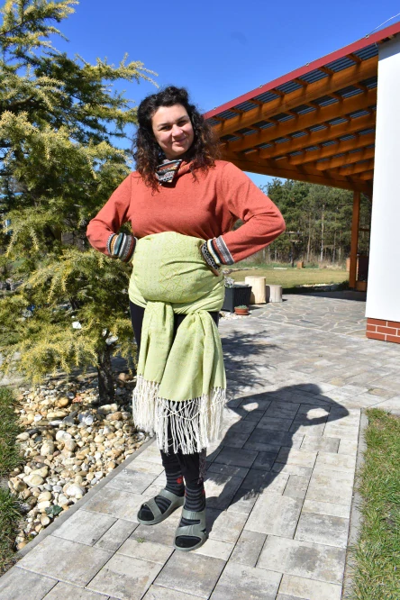 MEXICKÉ Rebozo - Limetková Viktoria 320 x 70cm