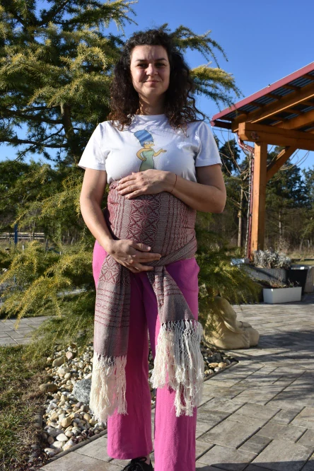 MEXICKÉ Rebozo - Fialová Natalia 330 x 70cm
