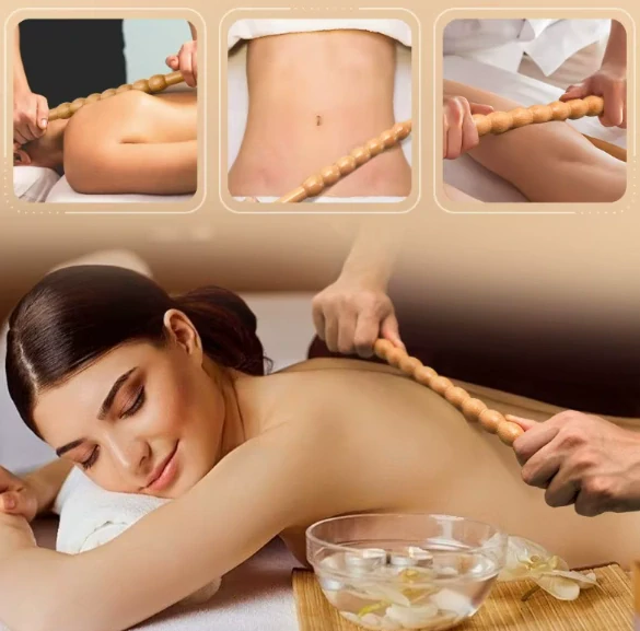 GUASHA - Dřevěná Masážní Tyč 45cm