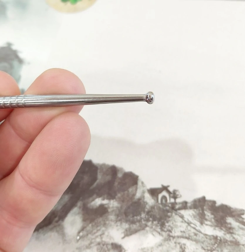 Diagnostická tyčinka / Akupunkturní pátradlo - 13cm, kov