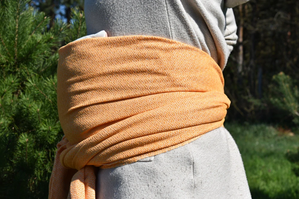 MEXICKÉ Rebozo - Oranžová Consuela 330 x 60cm