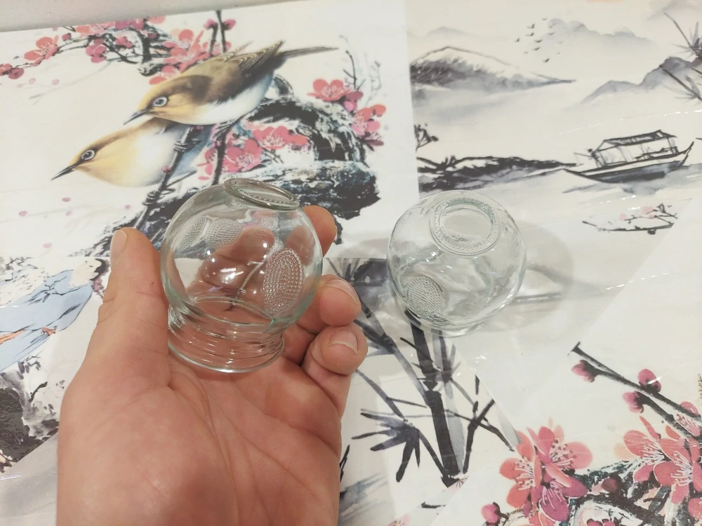 Skleněná masážní baňka 5,5cm