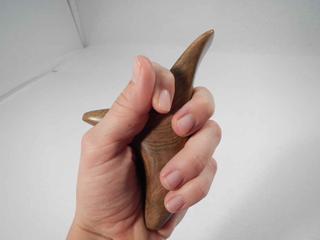 GUASHA - Dřevěná masážní pomůcka Světlá