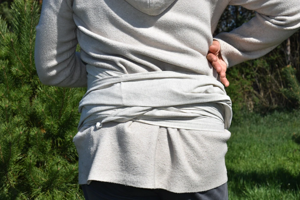 REBOZO Zavinovací Šátek Obdelník Prošitý- Přírodní 400 x 33