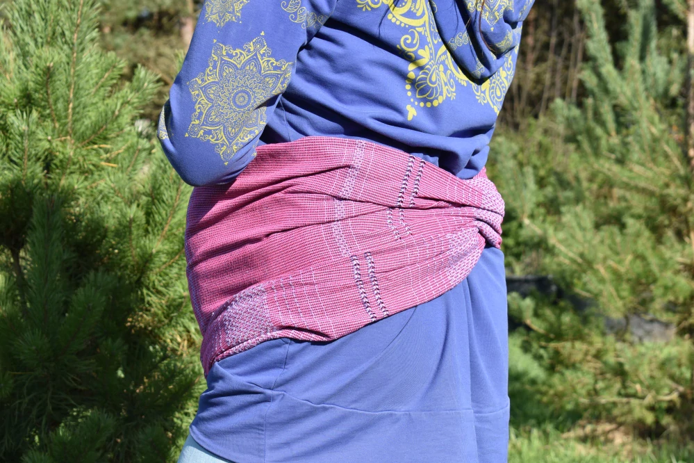 MEXICKÉ Rebozo - Fialová Beatrice 340 x 60cm