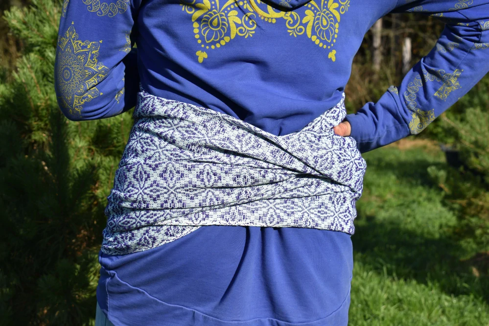 MEXICKÉ Rebozo - Modrá Sandra 330 x 73cm