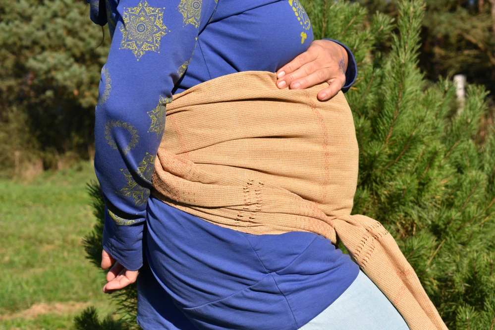 MEXICKÉ Rebozo - Tmavě Medová Fernanda 340 x 57cm