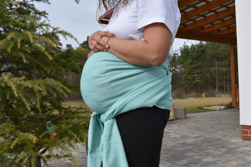 MEXICKÉ Rebozo - Tyrkysová Mariana 340 x 60cm