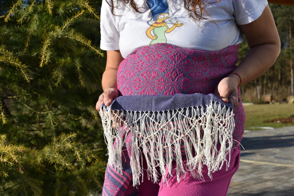 MEXICKÉ Rebozo - Růžová Emilia 330 x 65cm