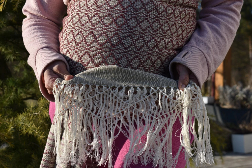 MEXICKÉ Rebozo - Fialovo/Šedá Brenda 330 x 75