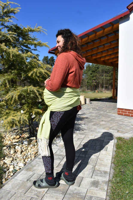 MEXICKÉ Rebozo - Limetková Viktoria 320 x 70cm